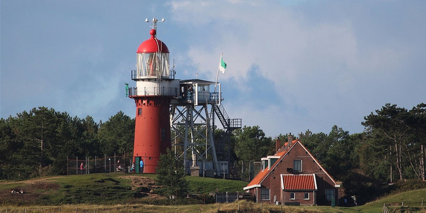 Leuchtturm Vlieland Nordsee Wattenmeer,11 cm Poly Modell,NEU 