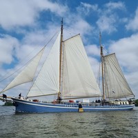 Schip Hester zeilend