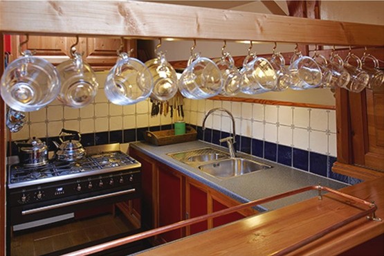 Schip Albatros keuken