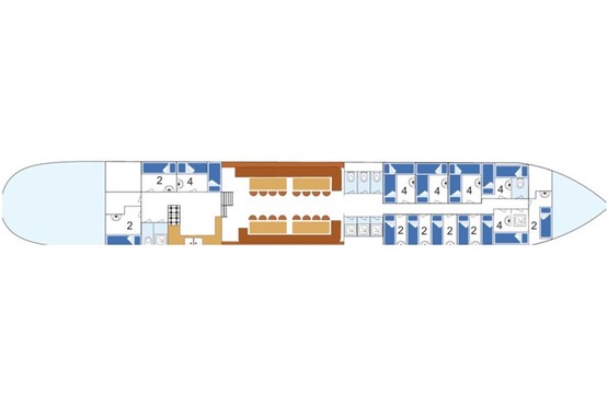 Schip Utopia olattegrond